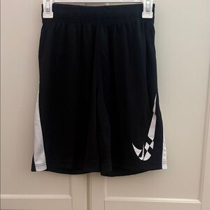Nike Kids Black and White Athletic Shorts